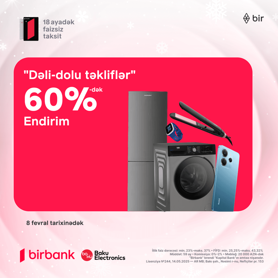 Baku Electronics-də dəli-dolu təkliflərdən yararlanmağa tələsin!  