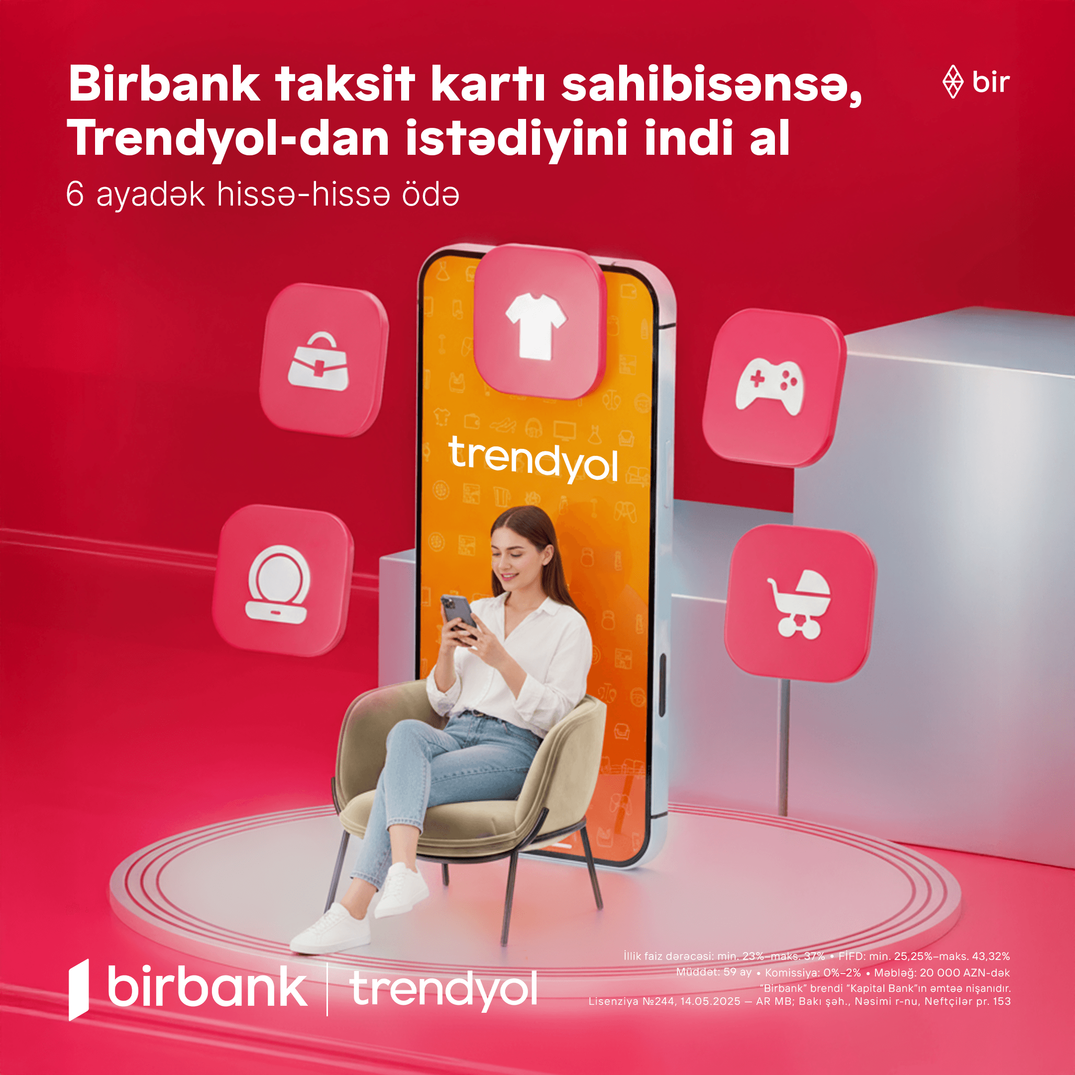 Trendyol-da milyonlarla müxtəlif məhsul 6 ayadək taksitlə
