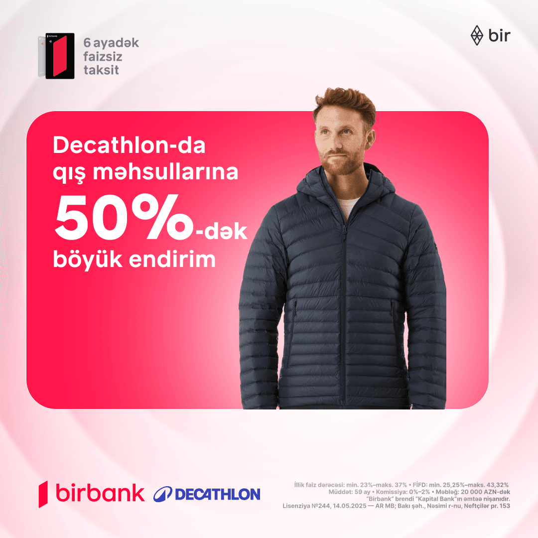 Decathlon-da qış məhsullarına böyük endirim kampaniyası!