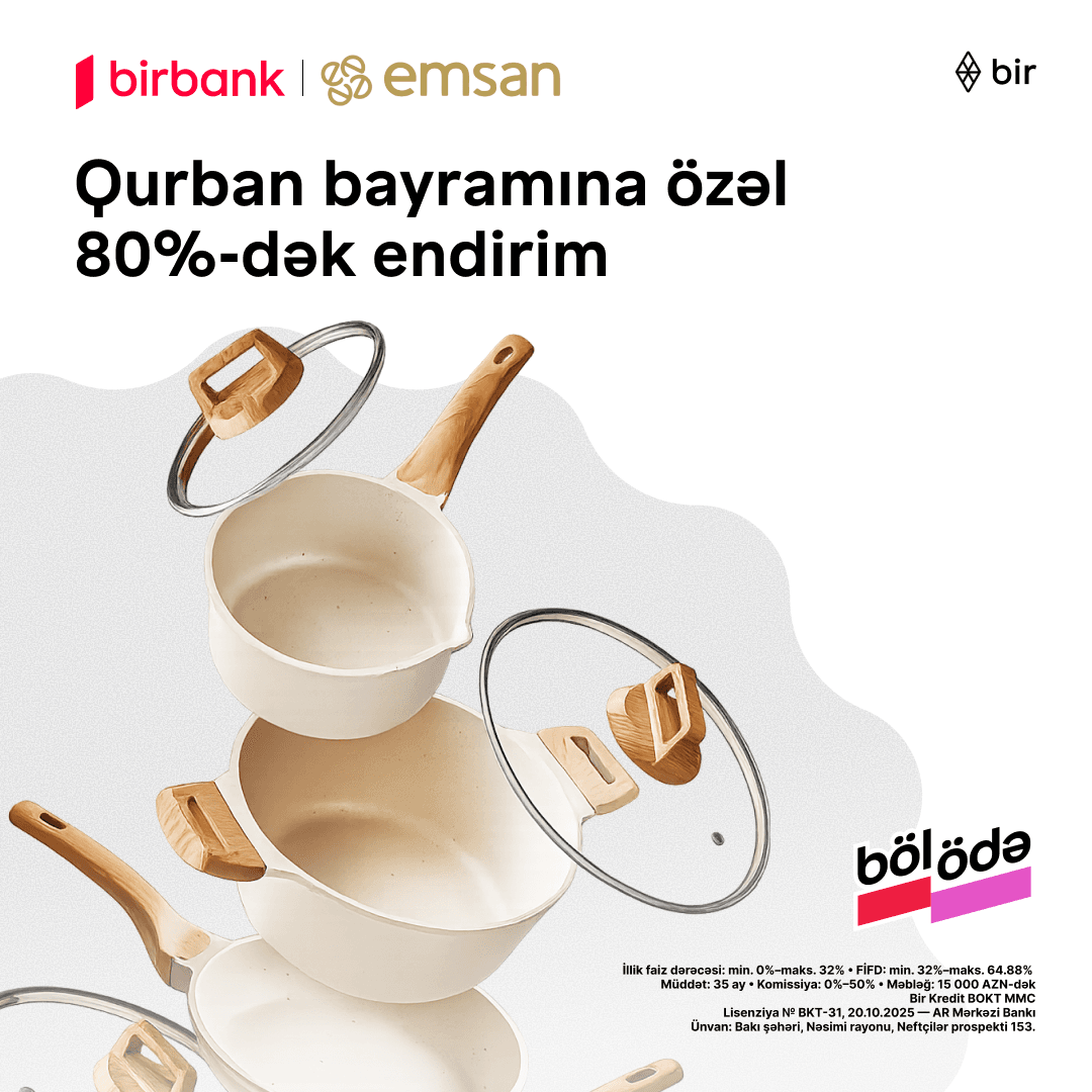 Qurban bayramına özəl Emsan-da 80%-dək endirim!