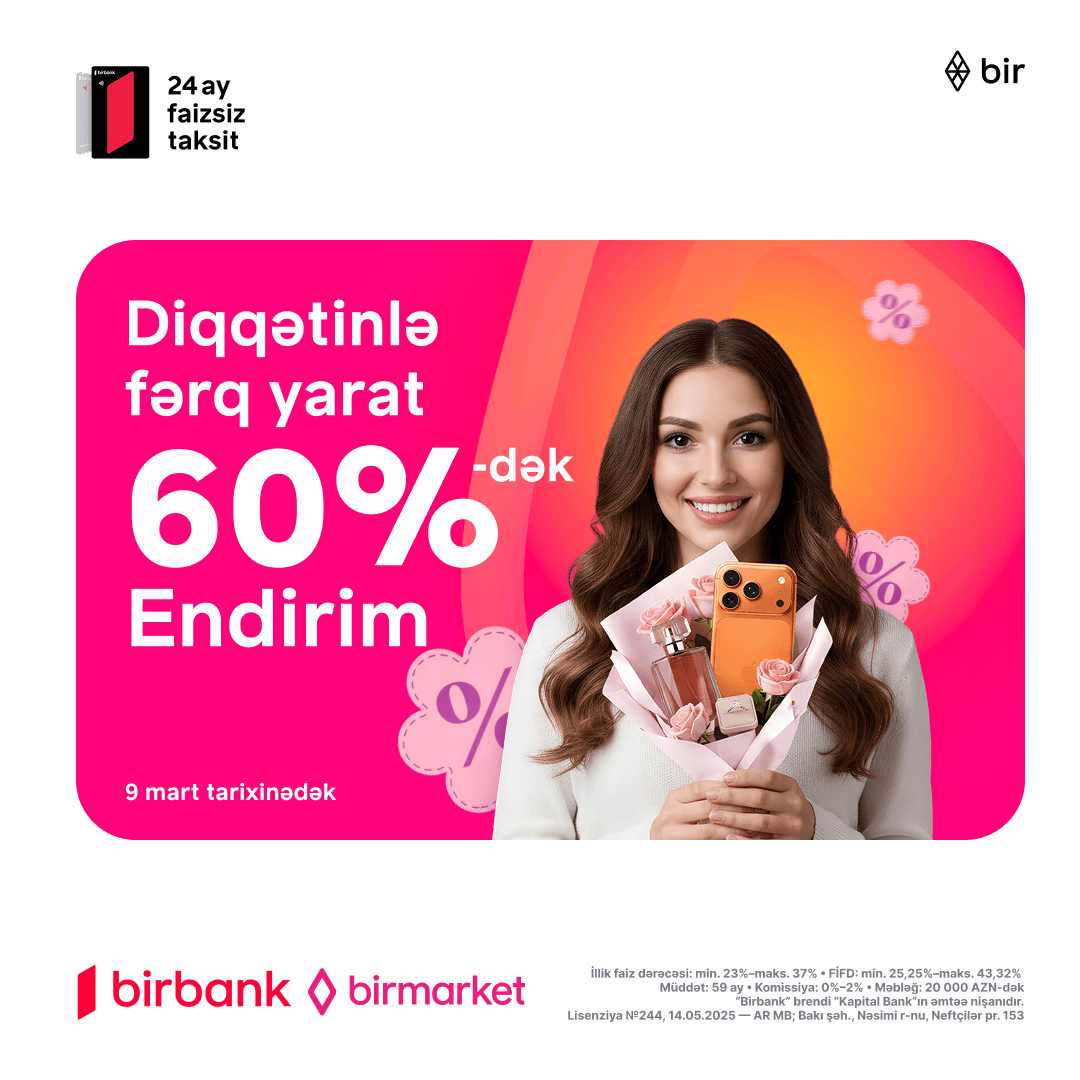 8 Martda hədiyyənlə fərq yarat!