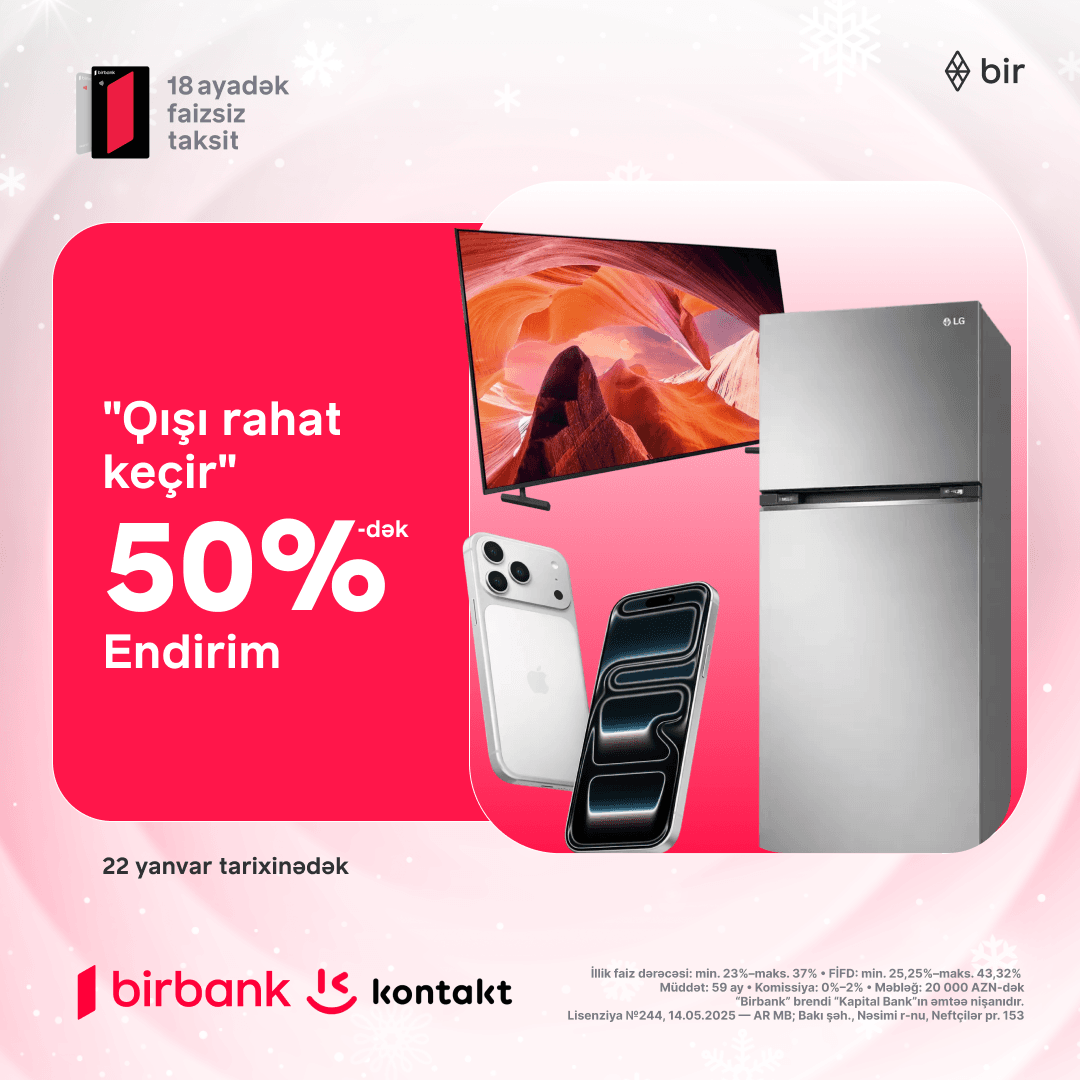 Qışı Kontakt Home-da rahat keçirin!