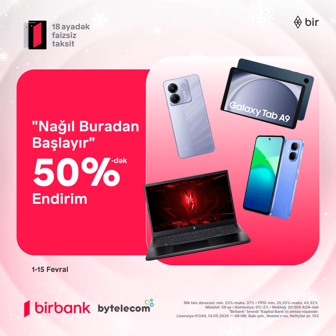 Nağıl kimi fürsətlər Bytelecom-da başlayır!