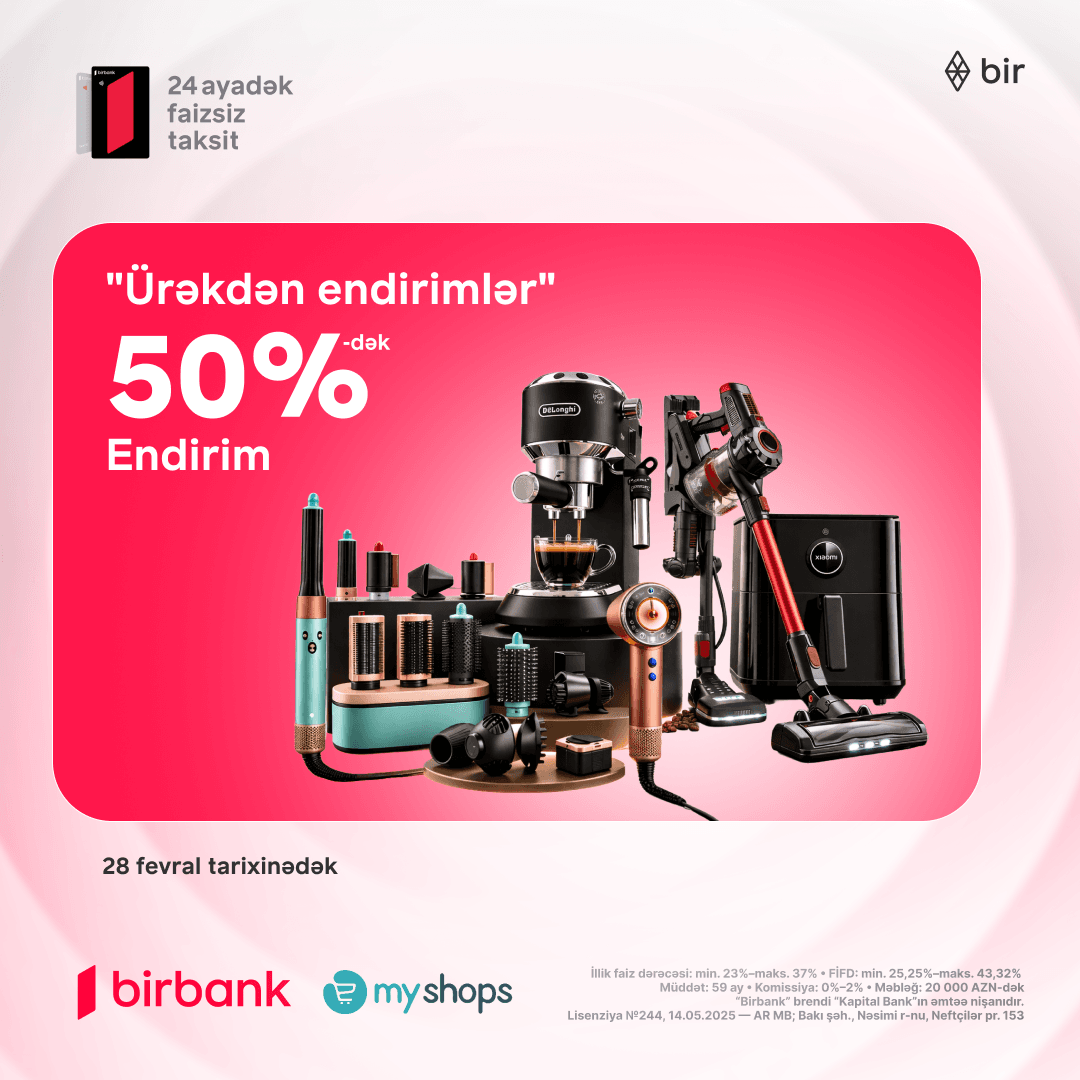 MyShops-da "Ürəkdən endirimlər" lap ürəyincə olacaq!