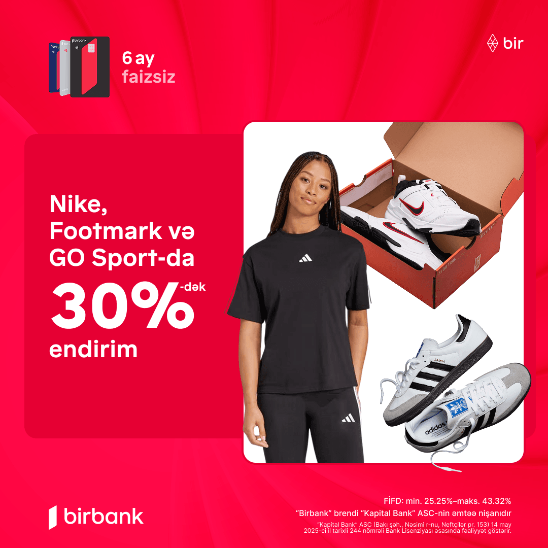Yay alış-verişini 30%-dək sərfəli endirimlərlə əldə etməyə tələsin!