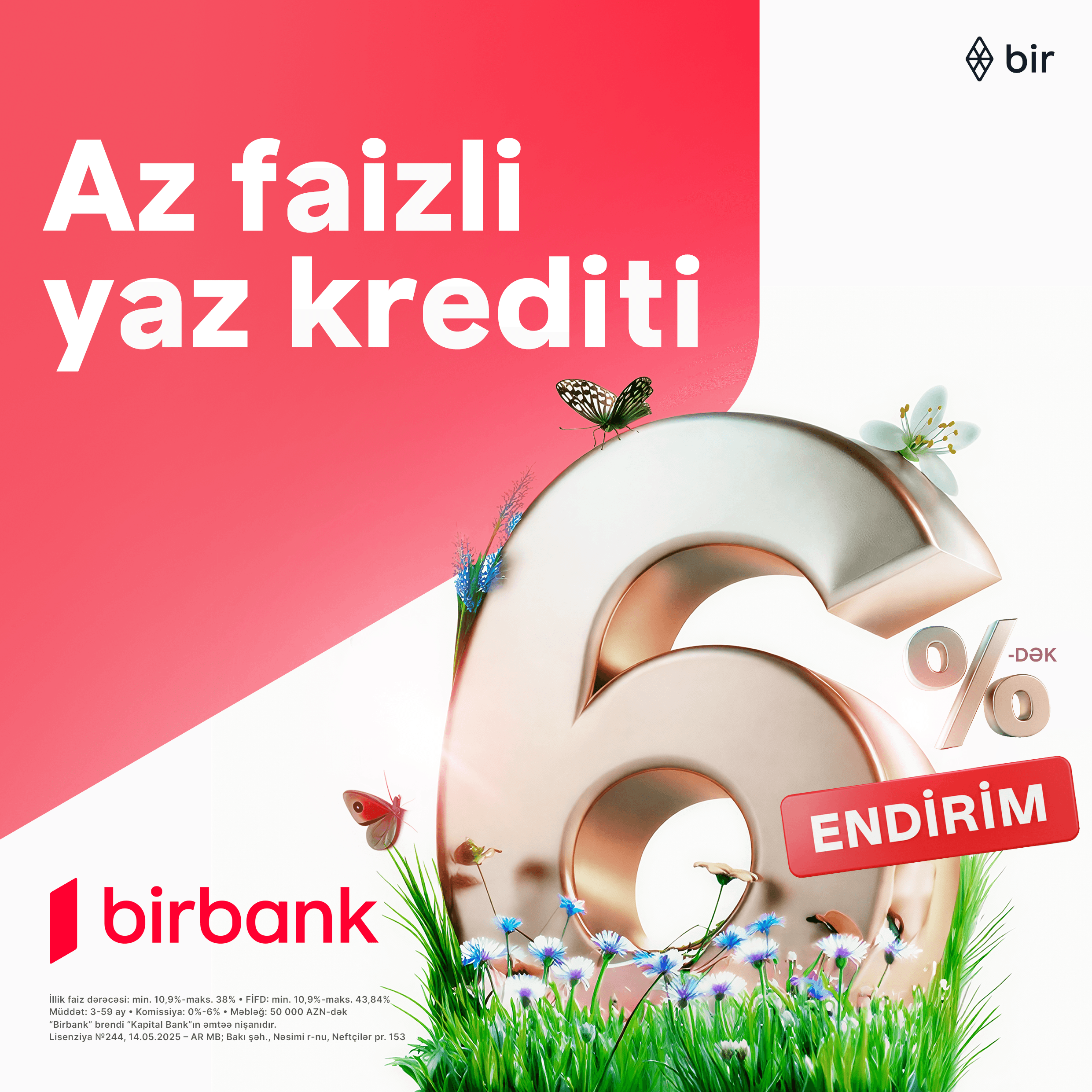 Az faizli yaz kreditindən faydalan!