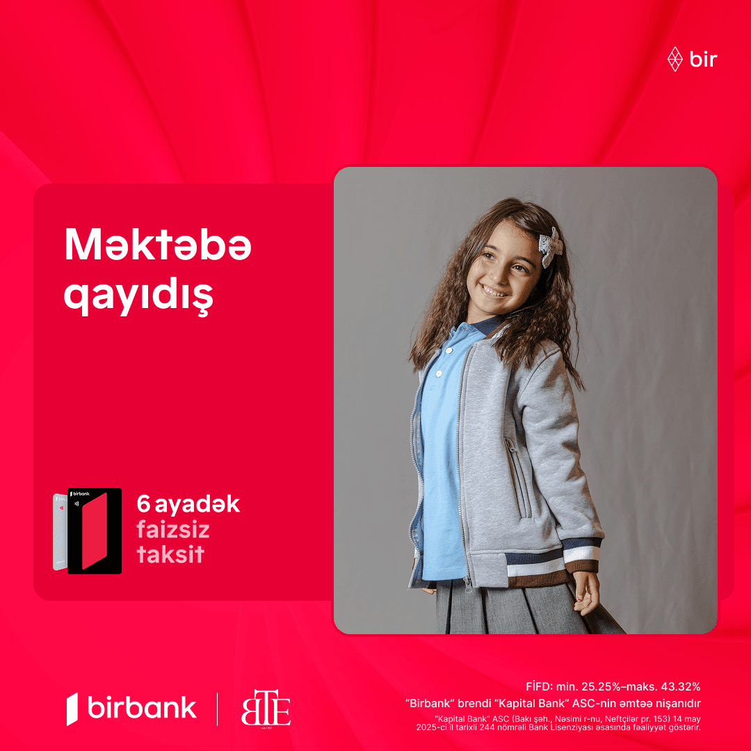 Yeni partnyorunuz Bakı Tikiş Evində taksitli alış-veriş fürsəti!