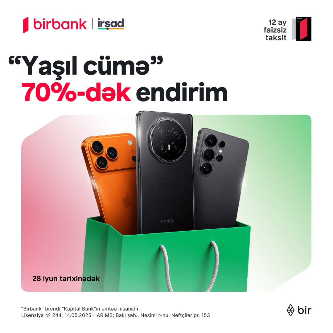 İrşad-da “Yaşıl Cümə” kampaniyası başladı!