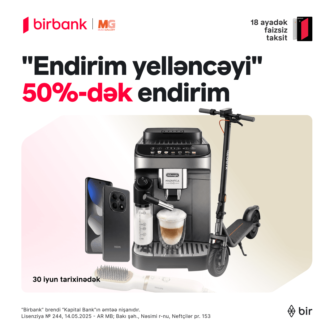 Music Gallery-də “Endirim yelləncəyi” kampaniyası başladı!