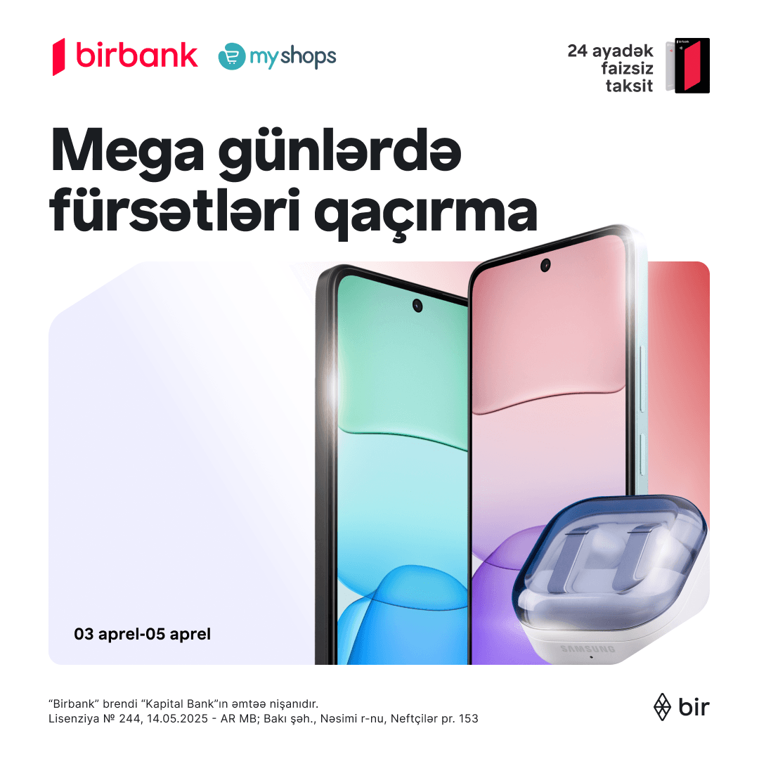 MyShops-da “Mega 3 Gün” kampaniyası başladı!