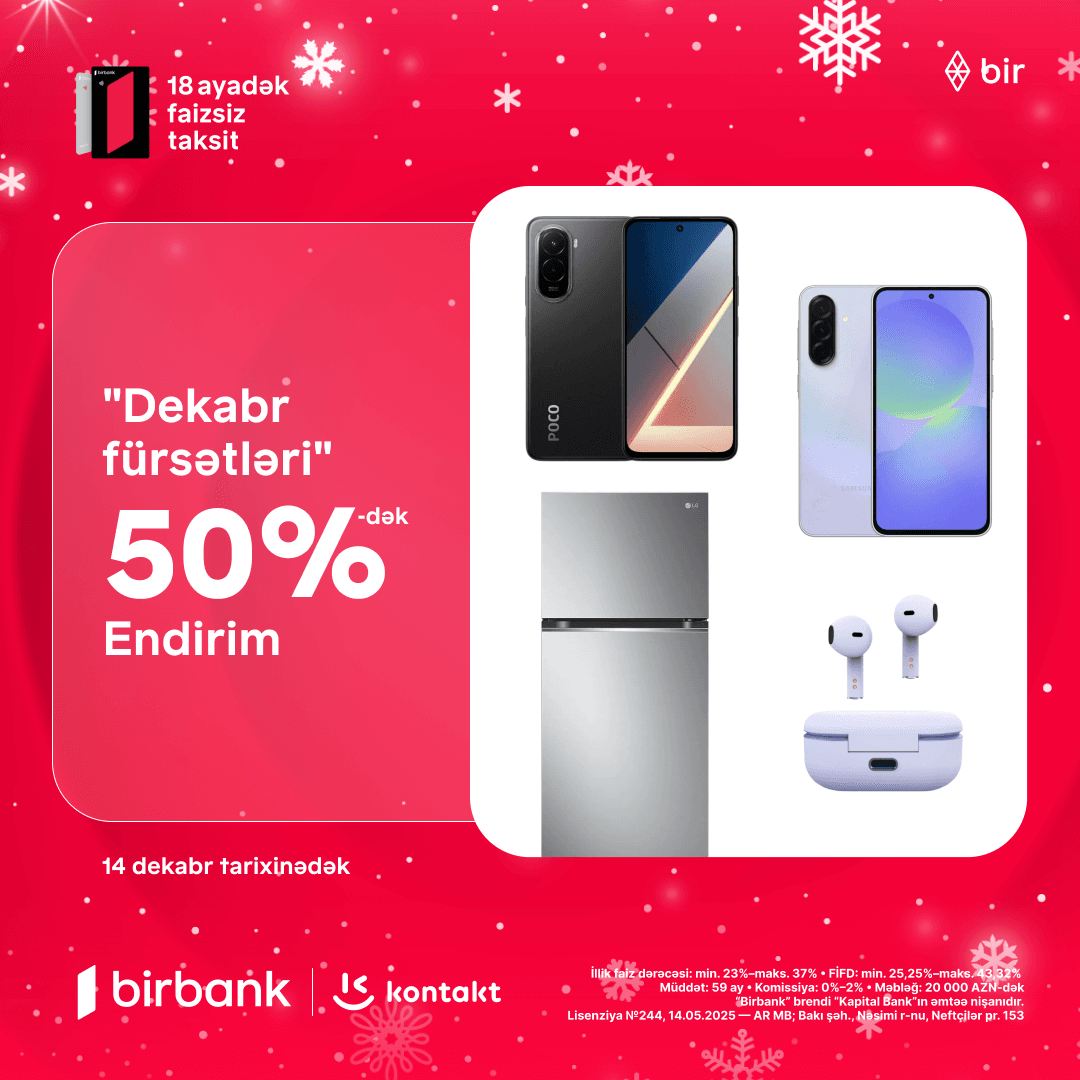 Kontakt Home-da sərfəli alış-veriş günləri başladı!