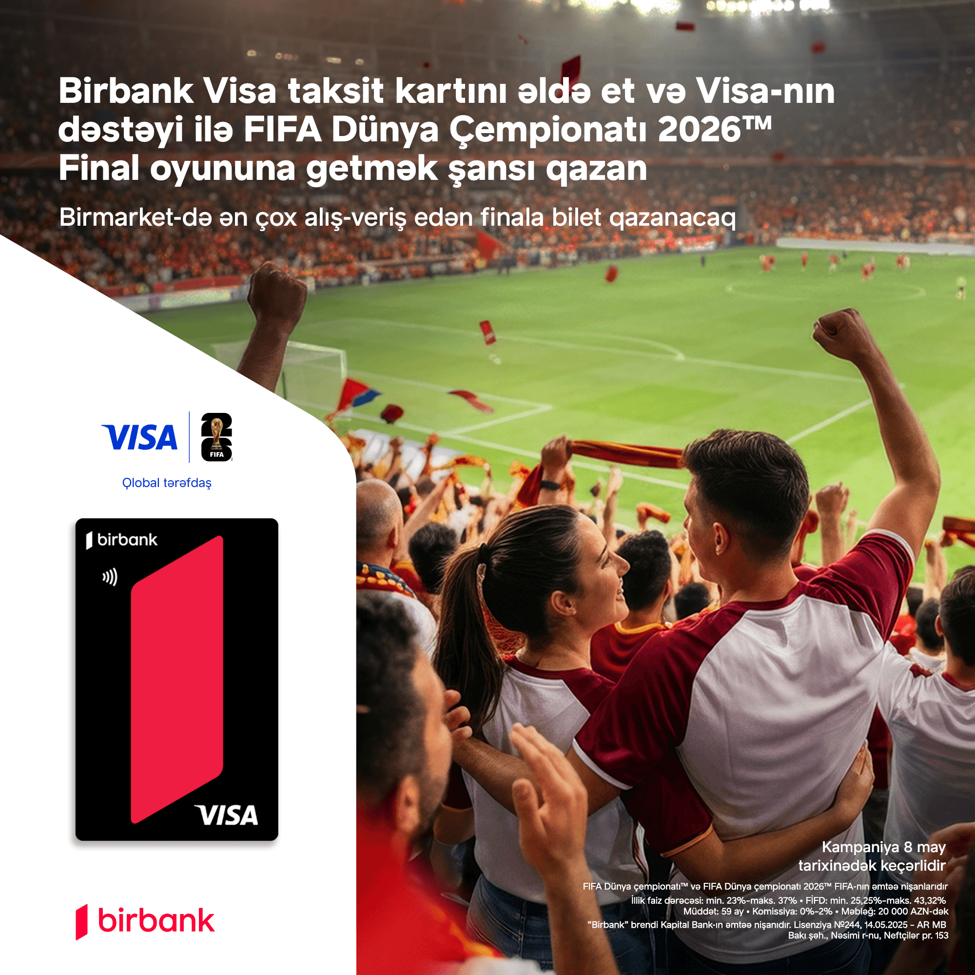 Birbank and Visa offer a chance to attend the FIFA World Cup 2026 final
