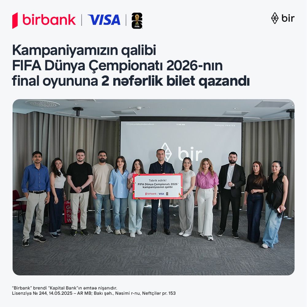 Возможность увидеть финал FIFA 2026 вживую: завершилась совместная кампания Birbank и Visa