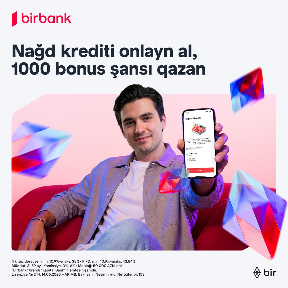 Nağd krediti onlayn al, 1000 bonus şansı qazan