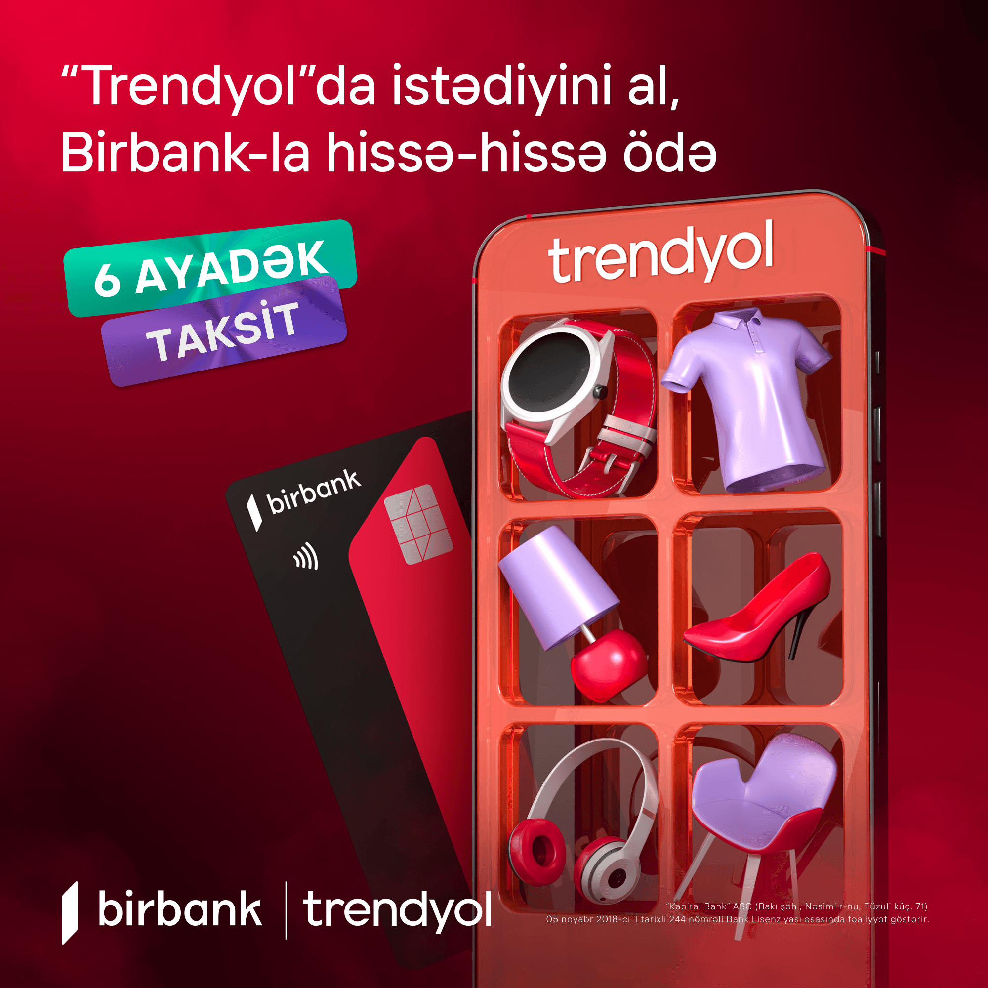 Trendyol-da alış-veriş et, hissə-hissə ödə