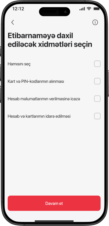 İcazə verilən əməliyyatları təyin et