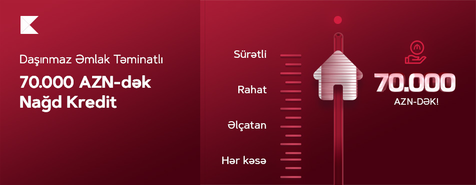 Kapital Bank offers a cash loan secured by real estate on favorable terms