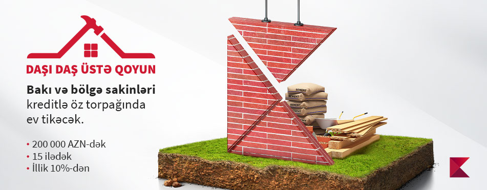 Kapital Bank ev tikintisi üçün ipoteka krediti təklif edir