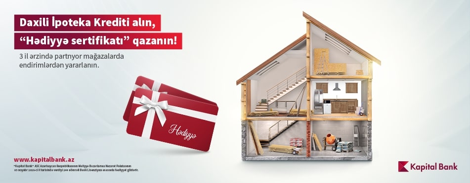 Kapital Bank вручает «Подарочный сертификат» покупателям нового жилья
