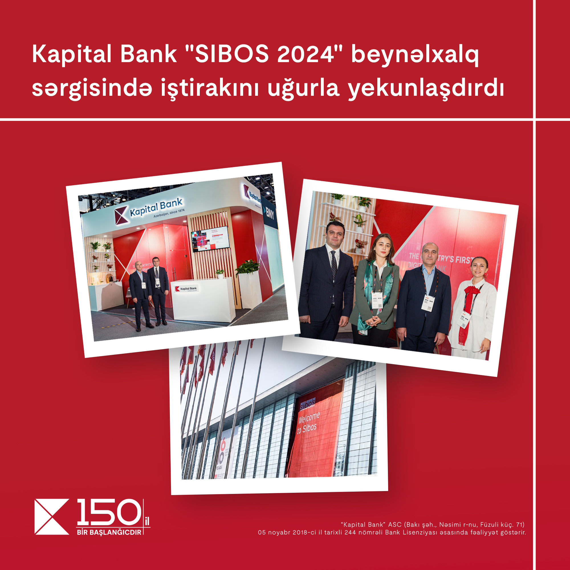 Kapital Bank successfully concludes its participation at SIBOS 2024