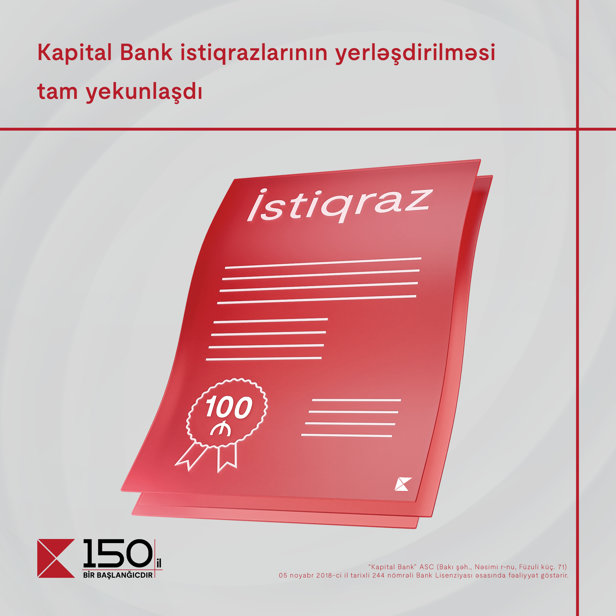 Kapital Bank completed placement of the second tranche of manat bonds