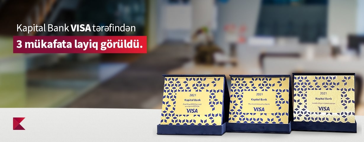 Kapital Bank получил 3 награды от Visa